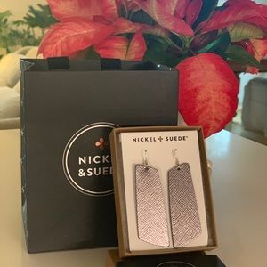 Nickel & Suede Earrings